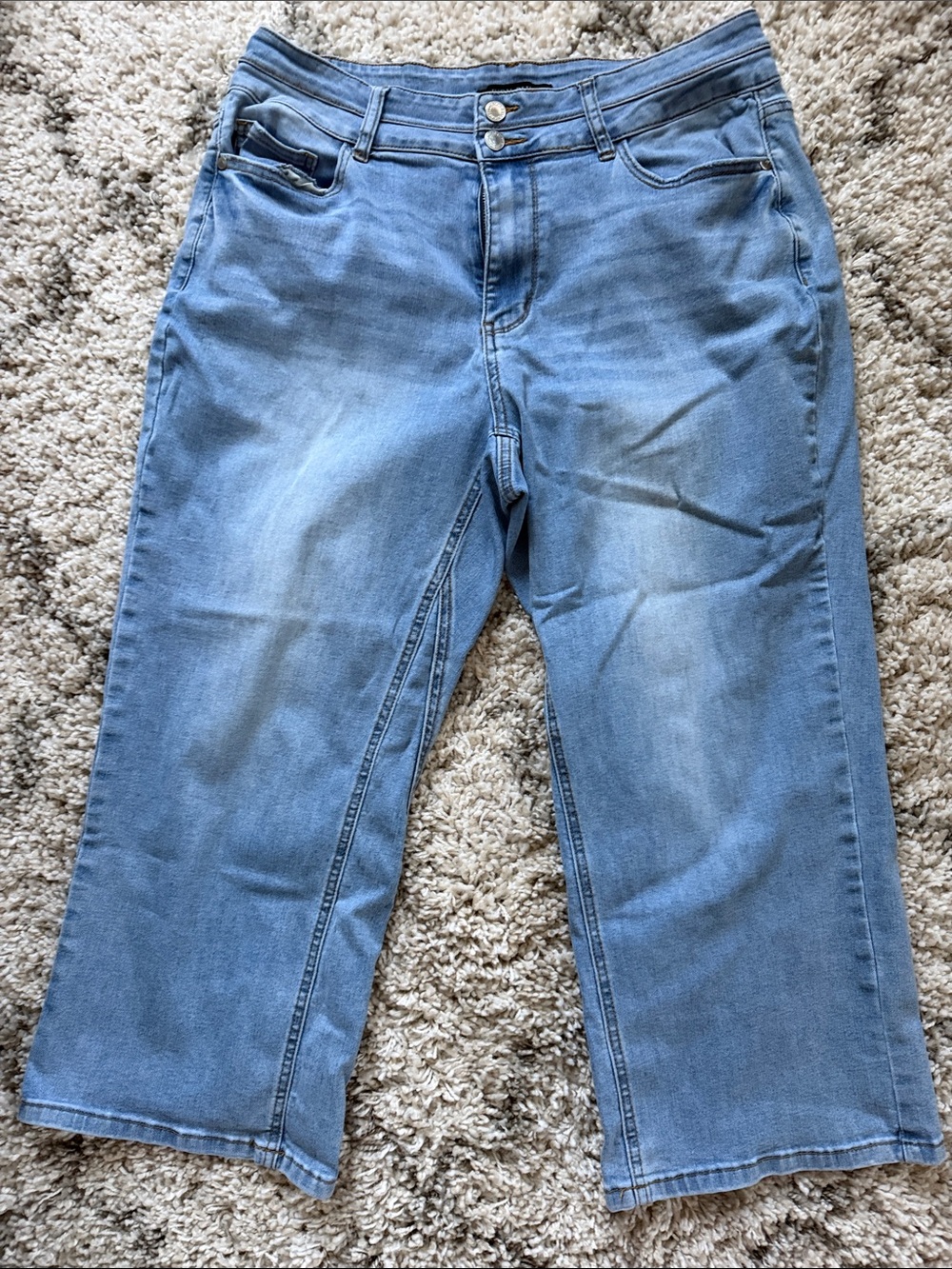 Judy Blue Light Blue Cropped Wide-Leg Jeans